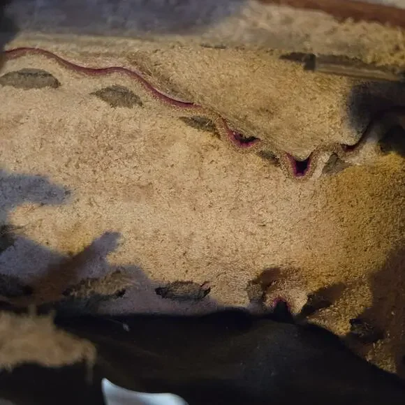 Genuine Leather Red Brown Silver Horse Equestrian Mini Vintage Saddle Bag - Picture 9 of 9